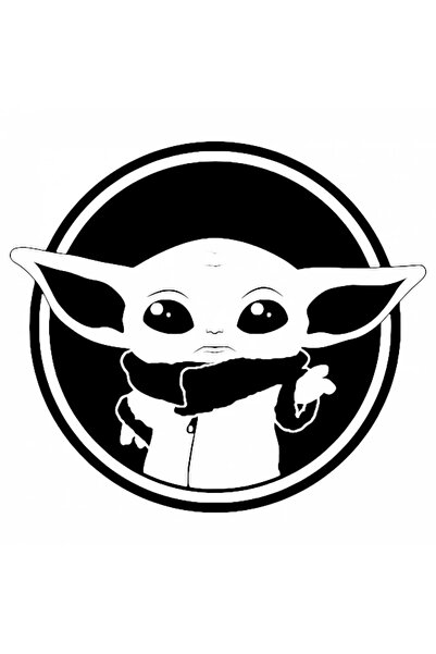 INOVATIX Set de 8 piese, Autocolant Grogu folosește forța, INOVATIX®. 6 cm