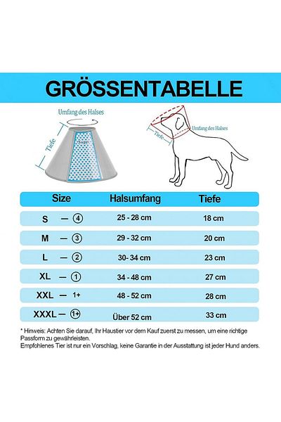 Supet zgardă pentru animale, PVC, gri/albastru, L