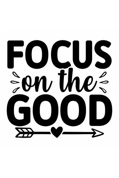 INOVATIX Set de 8 piese, autocolant Concentrează-te pe bine, INOVATIX®. 6 cm