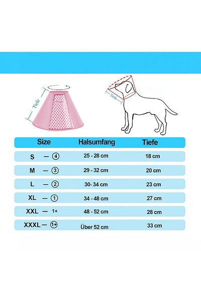 Supet animal collar, PVC, pink/blue, XL