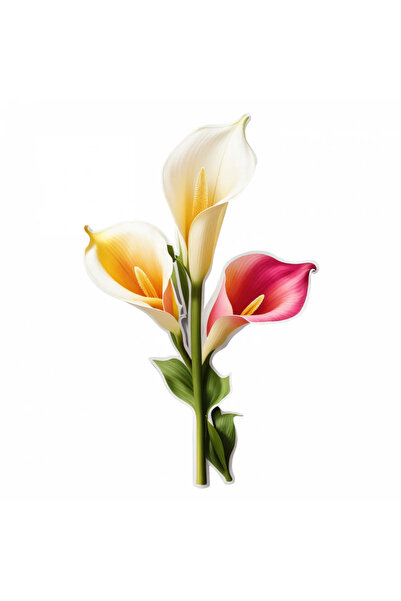 INOVATIX Set de 8 autocolante cu crini de cale, INOVATIX®. 6 cm