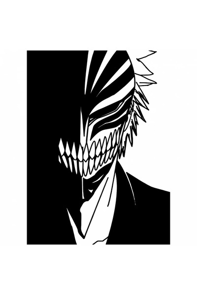 INOVATIX Set de 8 piese, autocolant mască goală Kurosaki Ichigo Bleach Anime,...