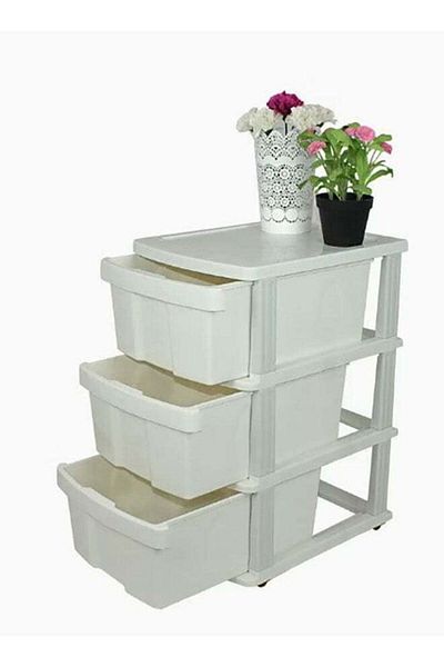 COOYA 3 Drawer Organizer,Toy and Clothes Organizer,Bathroom Organizer for Kitchen,Cloakroom and Office
