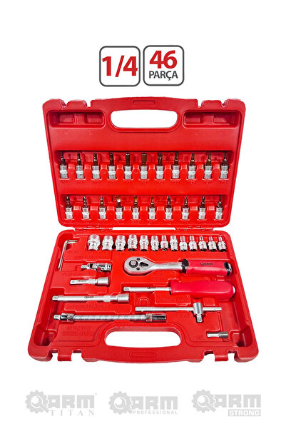 ARM TİTAN 1/4 46 Piece Socket Set
