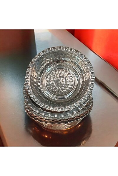 Bakır Center Breakfast Plate Pan Model Mini Set of 6 Red 11 cm Width Depth 2 cm