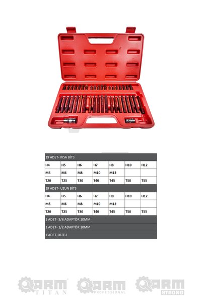 ARM TİTAN 41 Piece Power Bits Set