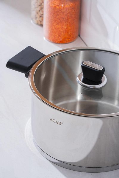 ACAR Orkide 16 Piece Steel Pot Set