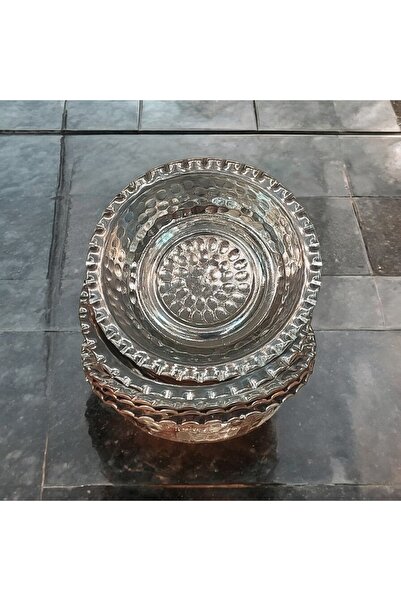 Bakır Center Breakfast Plate Pan Model Mini Set of 6 Red 11 cm Width Depth 2 cm