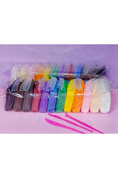 shop Polimer Kil Hamuru 12'li Paket Hava ile Sertleşen Yumuşak Hamur