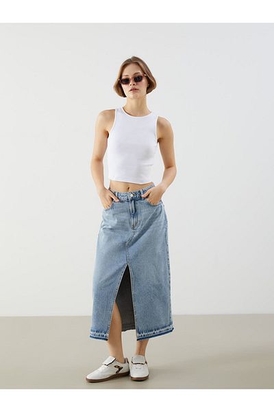 LC Waikiki New Season Crew Neck Women's Crop - S5Gr95Z8