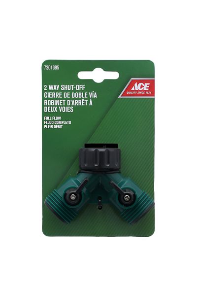 ACE Plastic Y Connector Green and Black