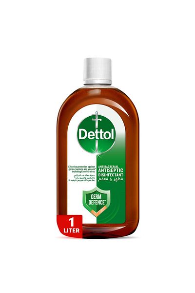 Dettol Antiseptic Antibacterial Disinfectant Liquid 1 Litre Kills 99.9% Germs, Multi-purpose Hygiene