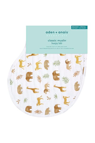 aden + anais مريلة التجشؤ القطنية الأساسية للأطفال من آدن + أنايس - تنزانيا