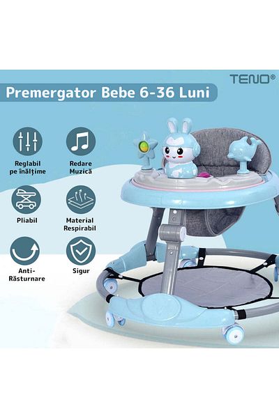 Teno PREMERGATOR REGLABIL BEBE - ALBASTRU - TENO