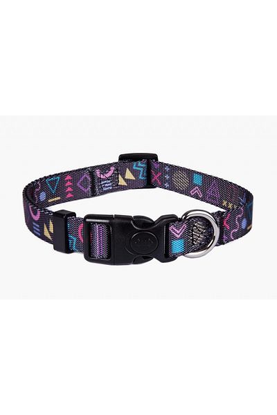 Astorpet adjustable dog collar, polyester/metal/plastic, multicolor, size M