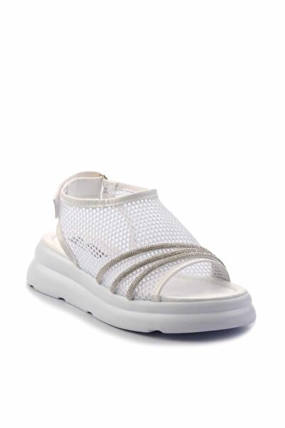 Bambi Bílé dámské sandály K05140078022