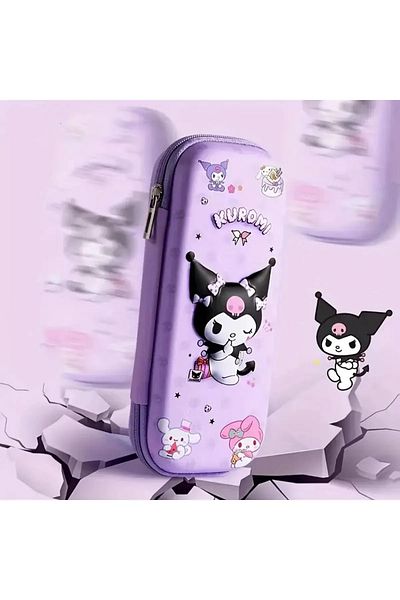 ada çanta kırtasiye Kuromi Figured Embossed Pencil Case Ad49521