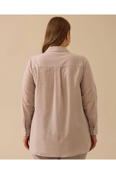 Gala-Xi Tunic with Embroidery Sequin Detail in Plus Size Gala-Xi