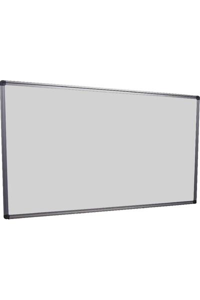 Roco سبورة بيضاء مغناطيسية - 60 × 90 سم، إطار فضي، سطح أبيض