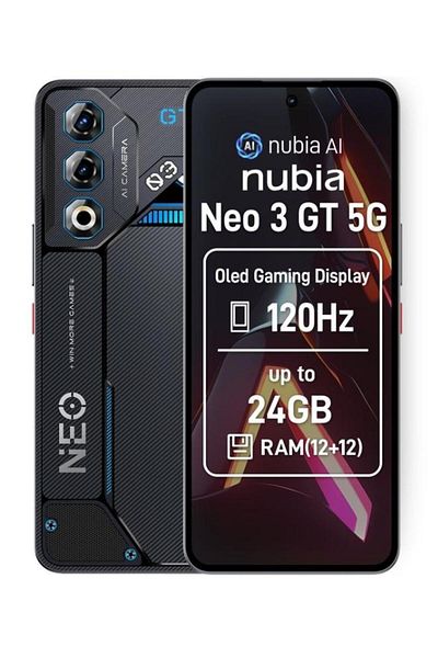 ZTE Smartphone ZTE nubia Neo 3 GT, 6.8" AMOLED, 12GB RAM, 256GB, 5G, Gri, Android 15, Dual SIM