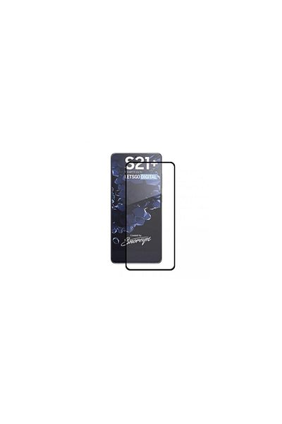 OEM Folie de sticlă securizată, compatibilă cu Samsung S21, neagră-transparentă