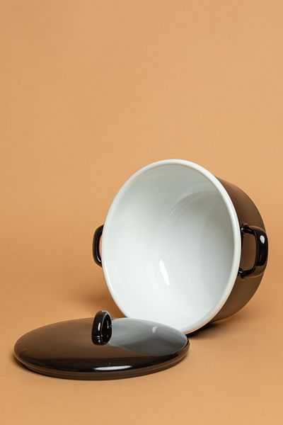 EBUTAY Velluto Nero Enamel Black Pot |   Ebutay