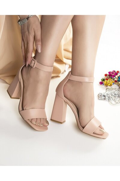 Botinelli Women's Pink Heeled Sandals Made of -Leather Rafin, 40