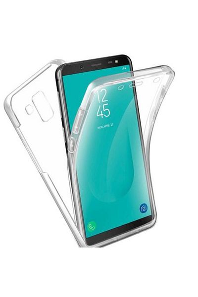 OEM Husă transparentă din silicon, protecție completă 360° (față + spate), Samsung Galaxy J6 (2018)