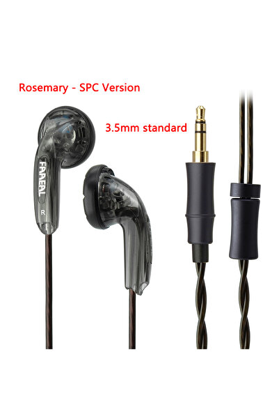 Choice سماعات أذن FAAEAL Rosemary ذات الرأس المسطح بمقبس خط رمادي مقاس 3.5 مم...