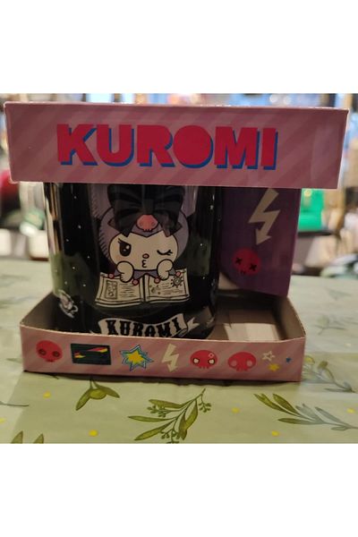 ada çanta kırtasiye Kuromi Mug Cup Porcelain Black Ad78915