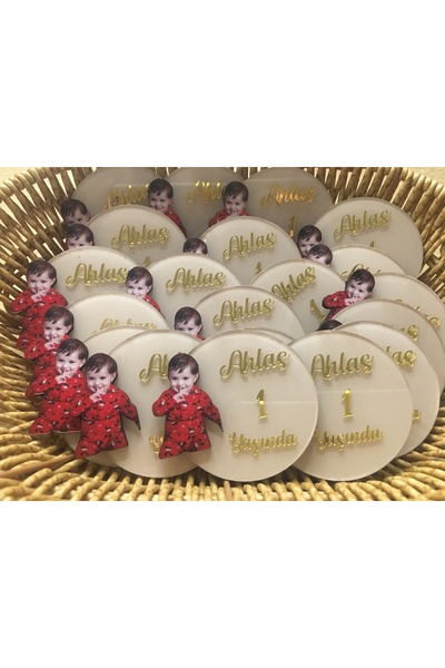 TWİN COLLECTION Kişiye Özel Bebek Resimli Hediyelik Magnet (25'Li)