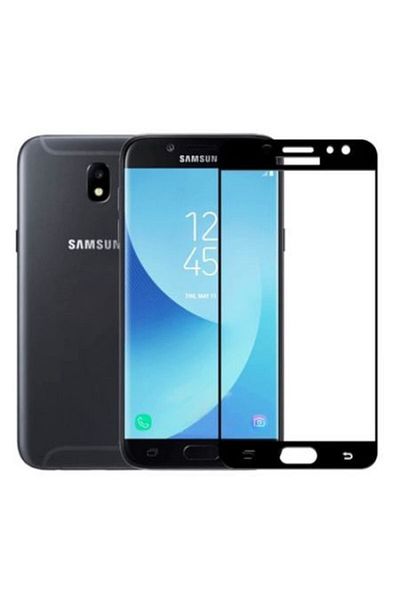 SOHO Folie de protecție pentru ecran din sticlă securizată de înaltă calitate, duritate 9H, pentru Samsung J7 2017, neagră