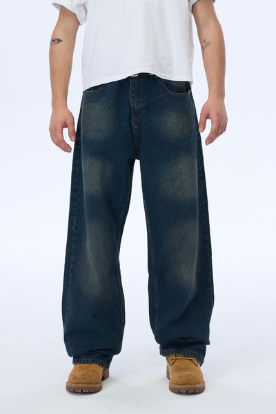 ATE WEAR بنطلون جينز فضفاض من ATE Tint Wash