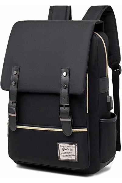 fulina School College Backpack,with USB Charging Port,Lots of Compartments,Adjustable Shoulder Straps