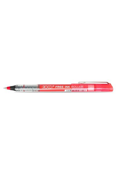 Roco Free Ink Roller Liquid Ink Pen – Red Ink, 0.5 mm Needle Tip