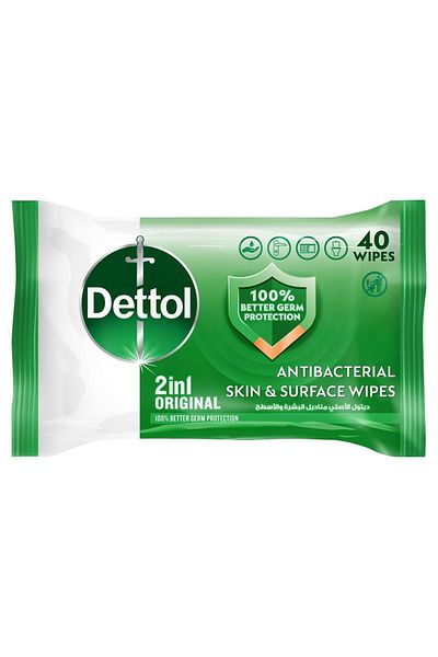 Dettol Original Antibacterial Skin And Surface Wipes Peel Back The Label And Pull Out A Wipe.