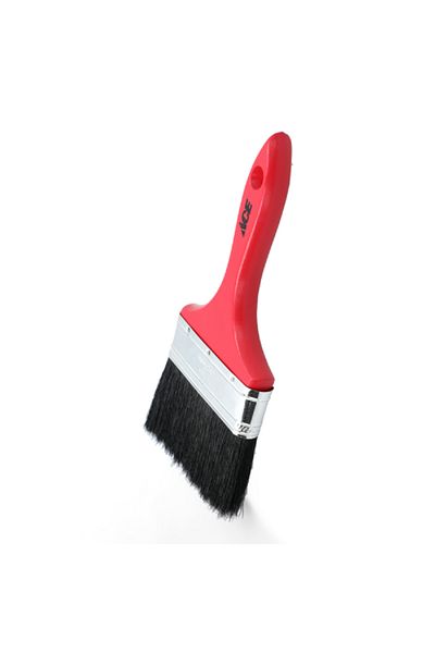 ACE Stainless Iron Ferrule Natural Plastic Handle Paint Brush Multicolor 5inch