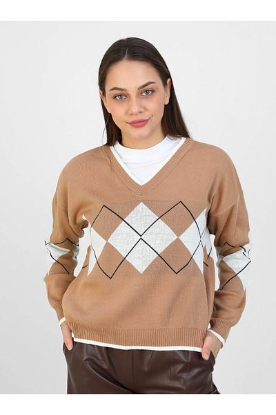 Por La Cara Knitwear Tunic - Biskuvi - Por La Cara