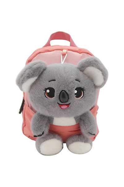 Roco Koala Kids Backpack - Grey | Lightweight & Durable School Bag for Boys & Girls
