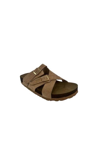 KEMAL TANCA 862 M-680 شبشب نسائي من الجلد الطبيعي