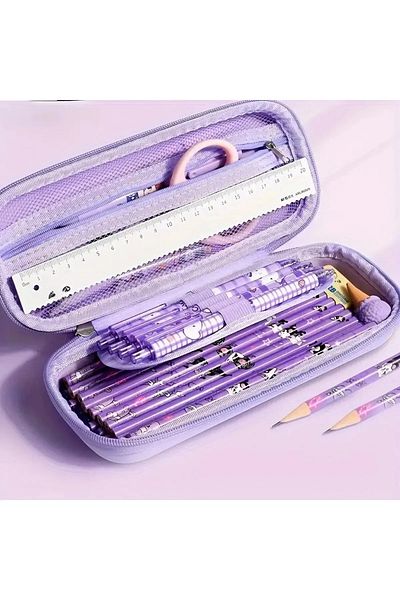ada çanta kırtasiye Kuromi Figured Embossed Pencil Case Ad49521