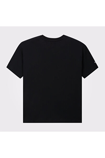 Converse Kadın Baskılı Siyah T-Shirt