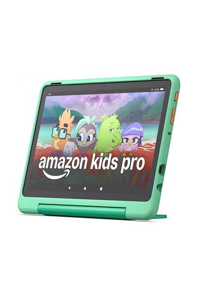 Amazon Fire HD 10 Kids Pro Happy-Day Tablet, 10.1" IPS Display, 3 GB RAM, 32 GB Flash, 5 MP, Green