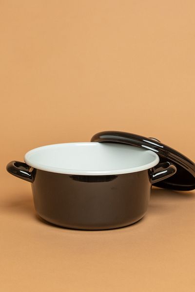 EBUTAY Velluto Nero Enamel Black Pot |   Ebutay