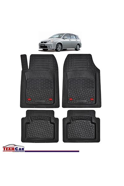 TEAMCAR ® Tray Type Car Mats Compatible With Suzuki Liana 1st Gen (2001–2007) - Hatchback