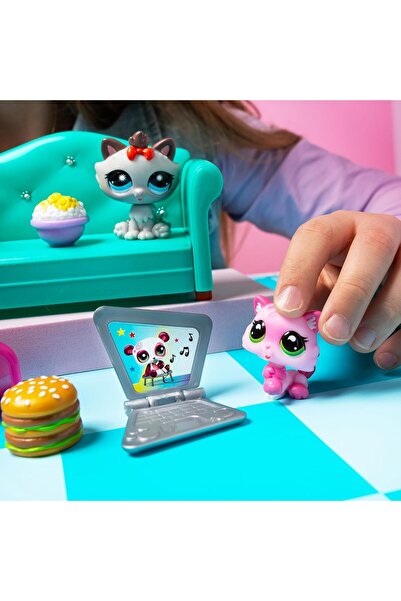 Littlest Pet Shop LPS Minişler Seri 3 Diner Dash Oyun Paketi Seti