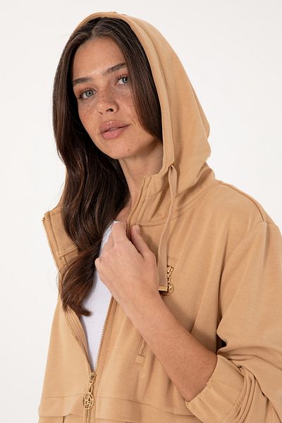 U.S. Polo Assn. Women's Camel Sweatshirt 50304503-Vr015