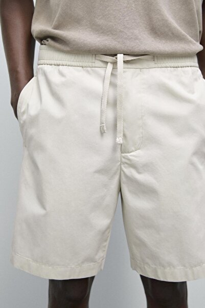Massimo Dutti Jogger poplin bermuda şort