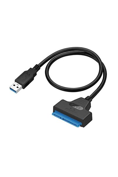 Sprise USB to SATA adapter cable for HDD/SSD, plug and play, black, 30cm