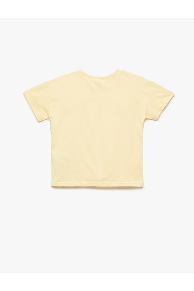 Koton Short Sleeve Cotton Crew Neck Printed T-Shirt